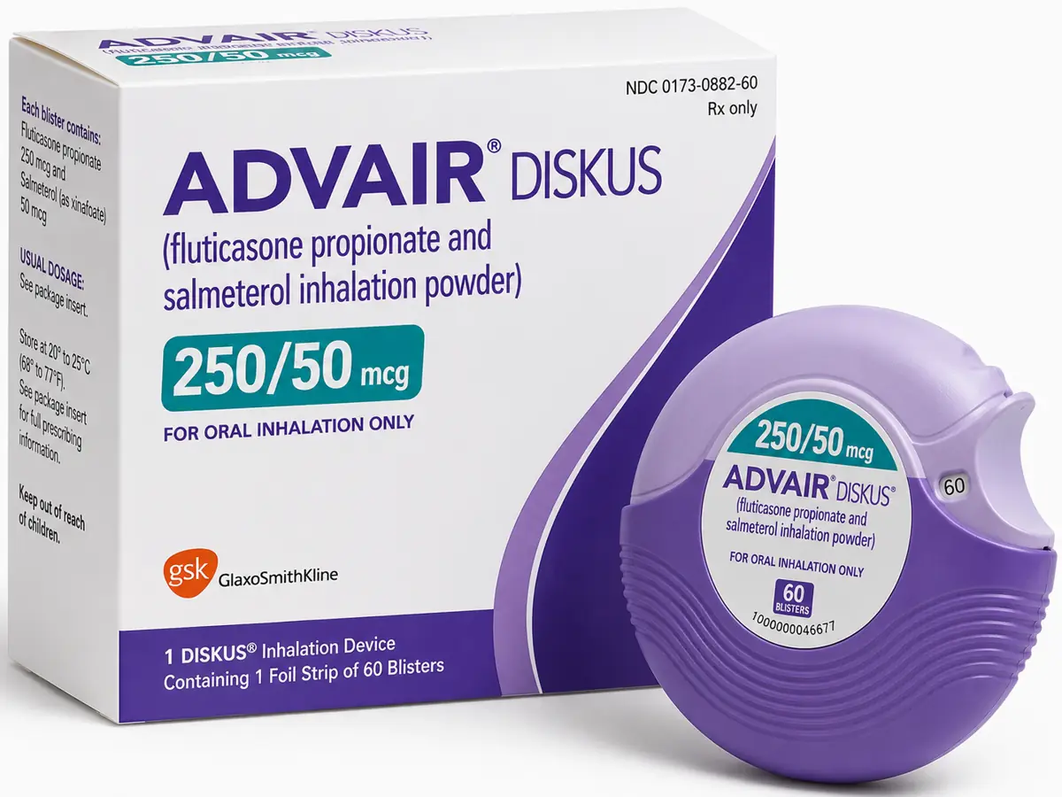 Advair Disqus (Fluticasone + Salmeterolo)
